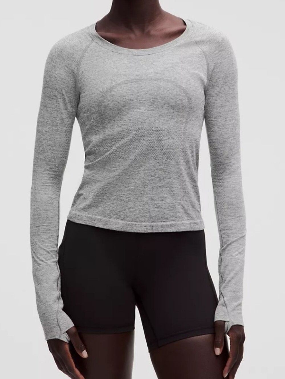 LuluLemon Size 14 Swiftly Tech Ls Shirt Grey